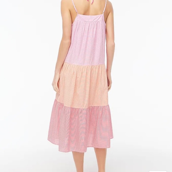 J crew factory smocked midi dress coverup NWT - Picture 3 of 10